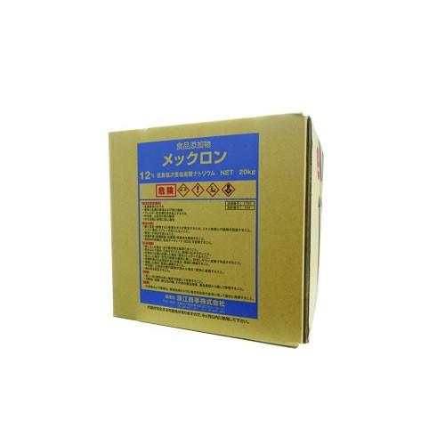 次亜塩素酸ナトリウム 12% 20kg 低食塩 メックロン 次亜塩素酸ソーダ 塩素 ※コック1個付【メーカー直送のため代引き 同梱不可】|ka-dotcom|02