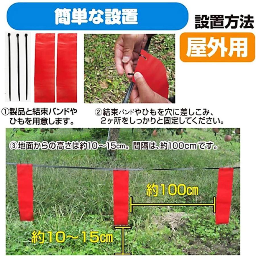 ハクビシン対策 撃退ハクビシン 屋外用 100m用 100個入 撃退