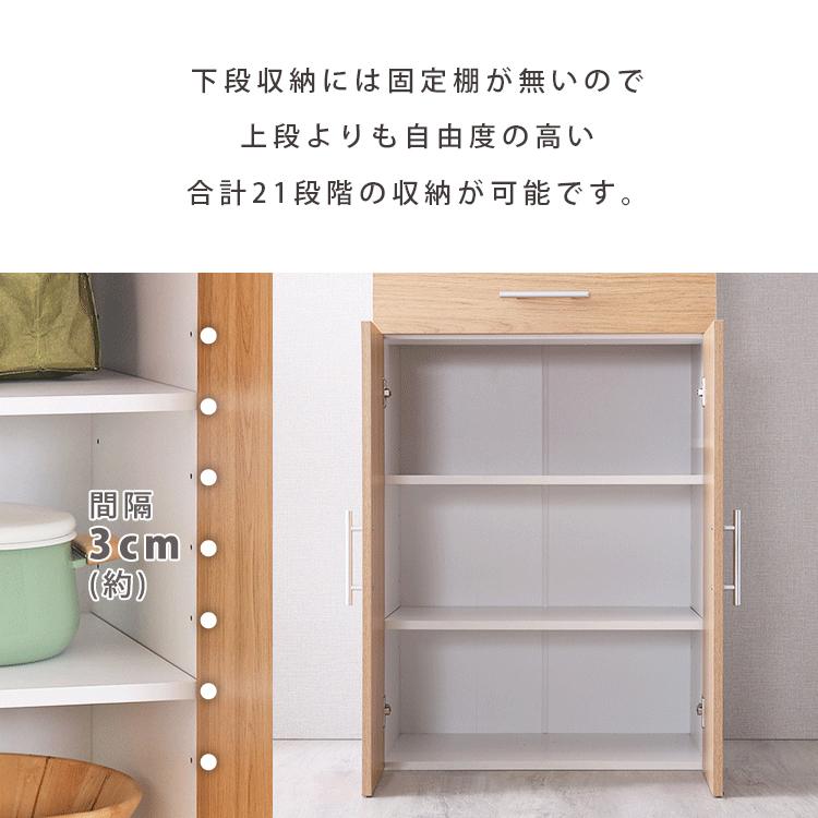レンジボード　スリムタイプ　2枚扉　ライトグレー ちょこっとスリムな2枚扉のレンジボードです！ 【公式通販】