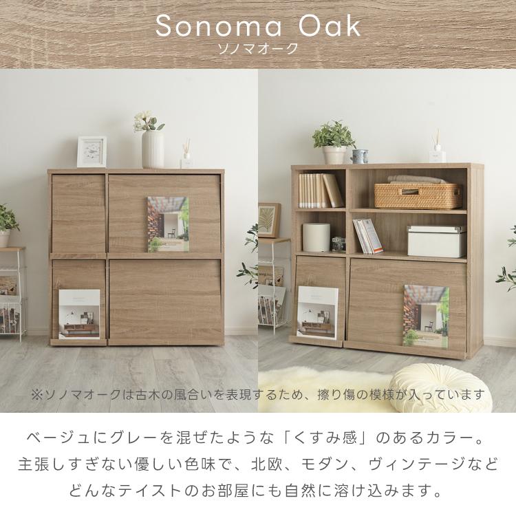 グランテイスト 本棚 扉付き 大容量 収納棚 キャビネット CD DVD 木製