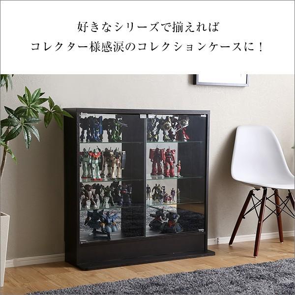 グランテイスト コレクションケース 浅型ロータイプ＋LEDセット 奥行き