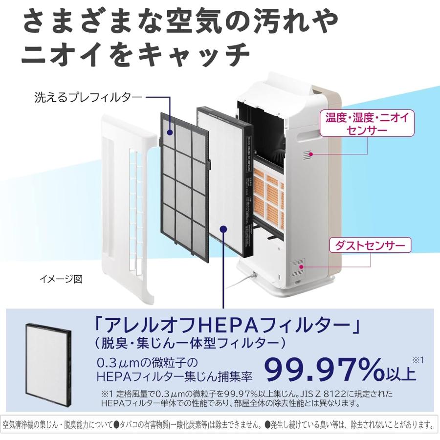 数量限定 日立 空気清浄機 加湿器 クリエア EP-VG50A N ~25畳 肌保湿 スリムデザイン ワイドスピード集じん 配送種別：SG｜ka9380｜04