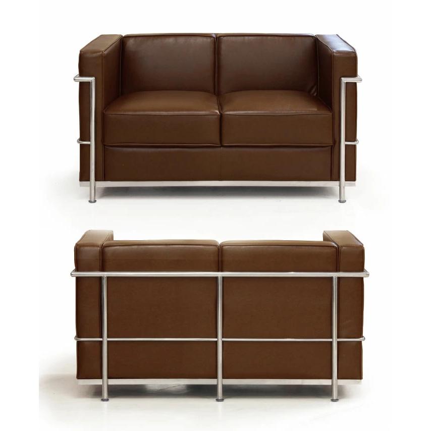 ソファー セット ル コルビジェ LC2 レプリカ仕様 1人掛け2台 2