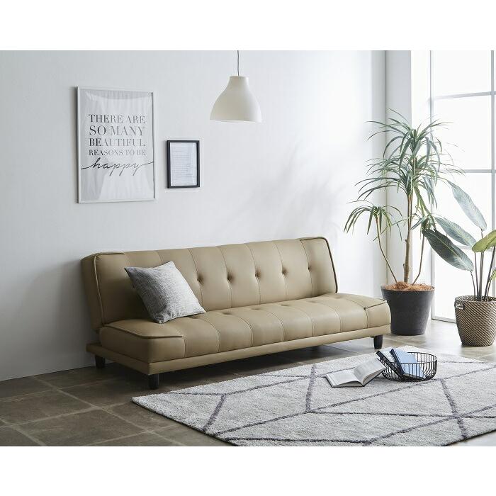 幅180cm】 ソファベッド 圧縮ソファ 2way ソファー ソファBEIGE Amazon