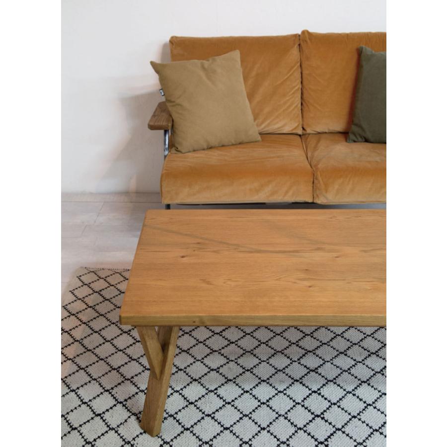 長方形こたつ 幅120×70cm 国産 オーク突板 オーク無垢材 手元