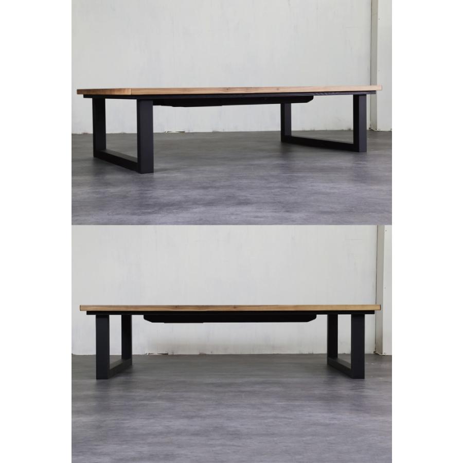 日美 日本製 こたつ 幅180×90cm 国産 ウォールナット突板 イエロー