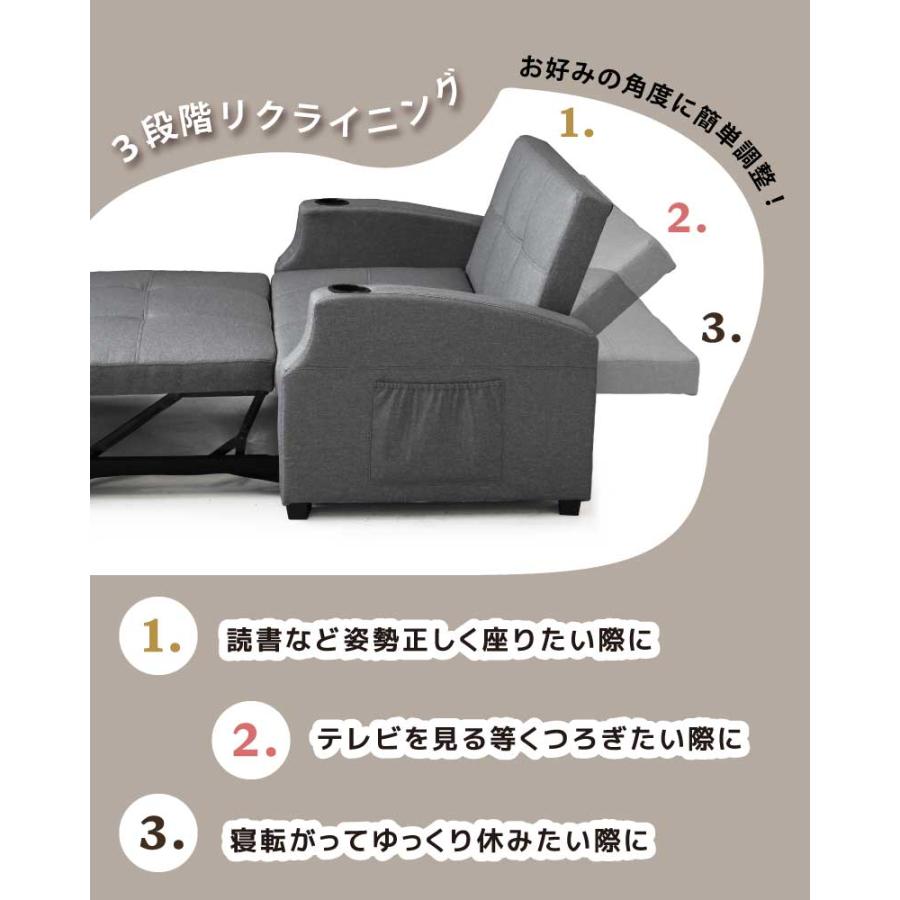 L字ソファ ソファベッド 1人掛け 2人掛け 3人掛け ソファーベッド カウチソファ
