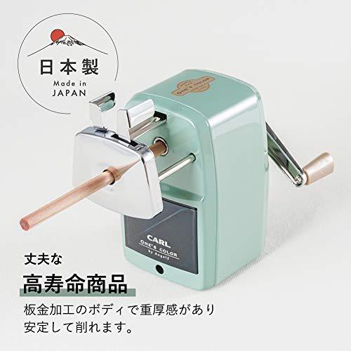 カール事務器(CARL) 鉛筆削り エンゼル5 プレミアム3 日本製 ライトグリーン A5PR3-U｜kaai-store｜02