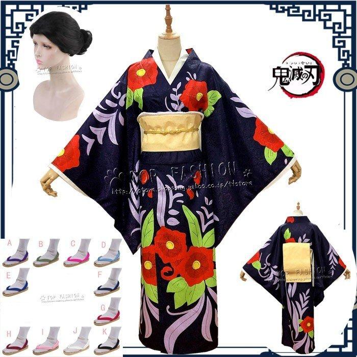 鬼滅の刃 風 鬼の月 珠世 たまよ コスプレ衣装ウィッグ 着物 Cosplay Shopの鬼滅の刃 アニメ キャラクター衣装 パーティーグッズ 珠世 たまよ ハロウィン仮装 ゲーム Kabashopcosyucq111 Kaba Shop コスチューム 男女兼用 人気が高い最安値