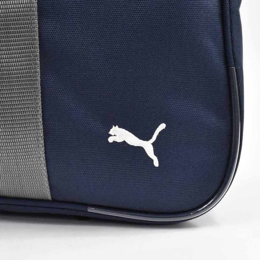 PUMA ネイビー ビニールバッグ　スクールバッグ　昭和レトロ　80年代風 PUMA ネイビー ビニールバッグ スクールバッグ 昭和レトロ 80