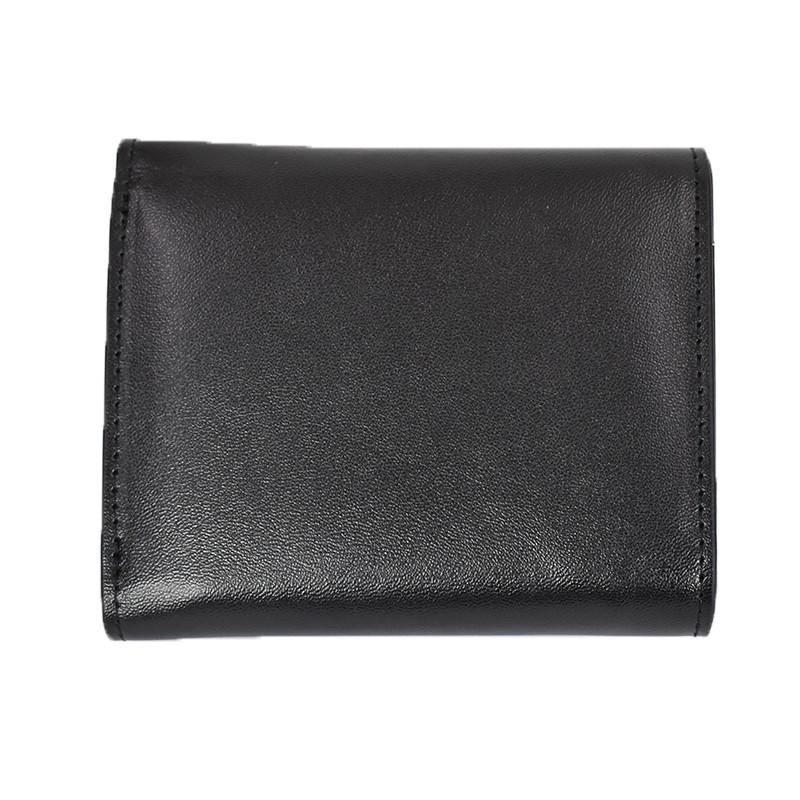 FENDI三つ折り財布レザーウォレット黒 SELLERIA（FENDI） フェンディ セレリア 三つ折り コンパクト