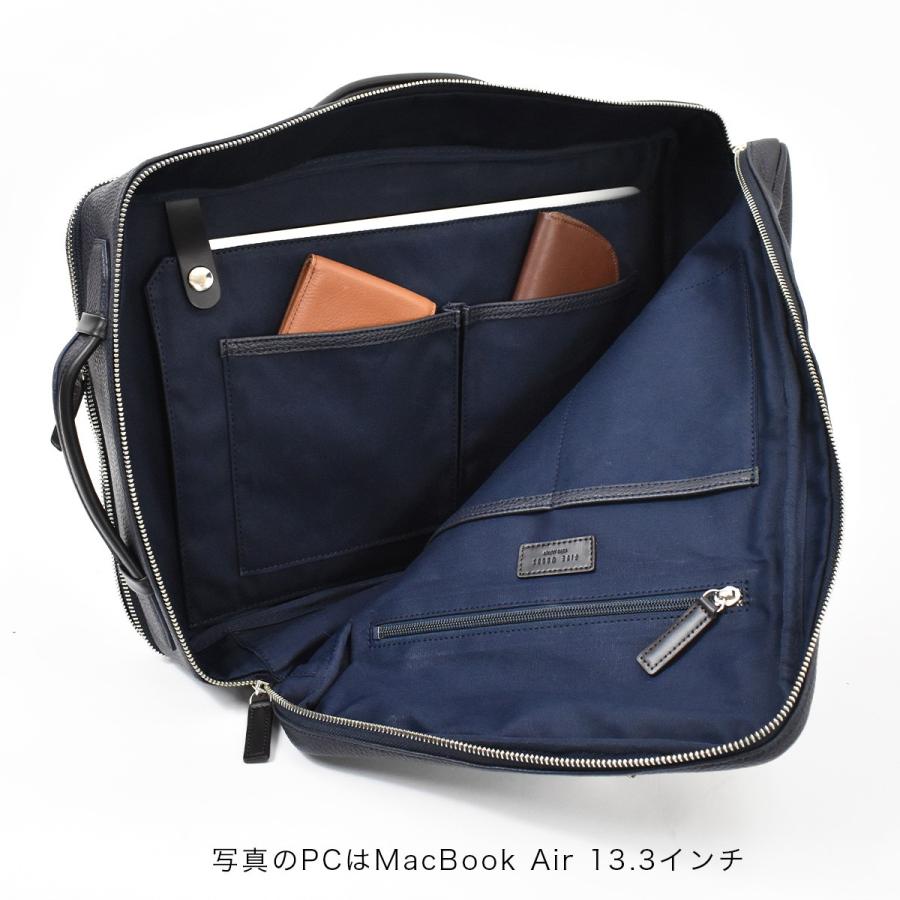 ⭐️極美品⭐️　ファイブウッズ　グレイン　ビジネスリュック　レザー　ネイビー ⭐️極美品⭐️ ファイブウッズ グレイン ビジネスリュック レザー
