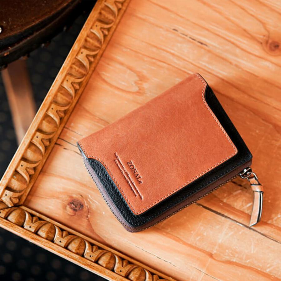 ZONALe ゾナール 二つ折り財布 二つ折り 財布 2つ折り 本革 革