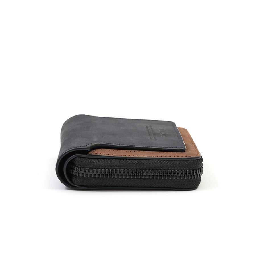 ヨビニオンマルル　4枚　az ZONALe 財布 ゾナール 二つ折り ラウンドファスナー メンズ