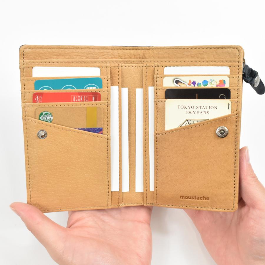 MOUSTACHE ムスタッシュ moustache ミドルウォレット 財布 二