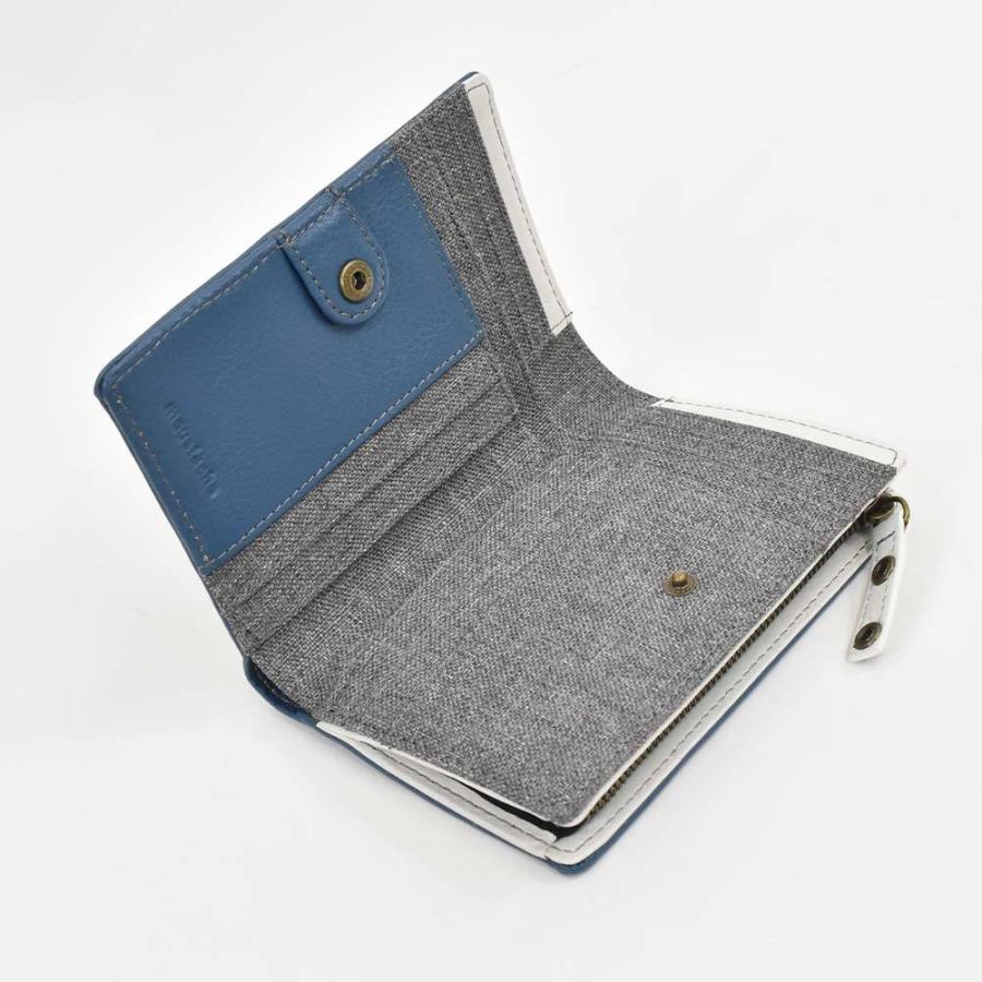 ムスタッシュ２つ折り財布　縦型 CLATHAS クレイサス 二つ折り財布 折り財布 BOX型小銭入れ 本革