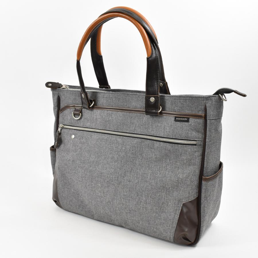 新品 MOUSTACHE トートバッグ 肩掛け B4 A4 通勤 ビジネス MOUSTACHE ムスタッシュ トートバッグ A4サイズ メンズ