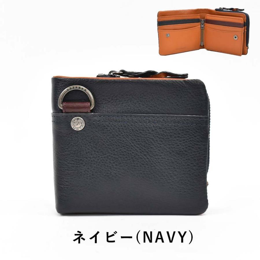 MOUSTACHE（ムスタッシュ） 財布 二つ折り メンズ レディース 本革 二