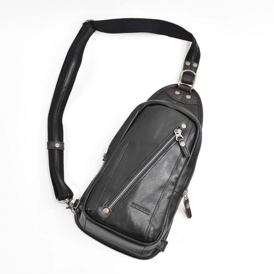 DOUBLES ダブルス ボディバッグ メンズ レディース 本革 レザー  