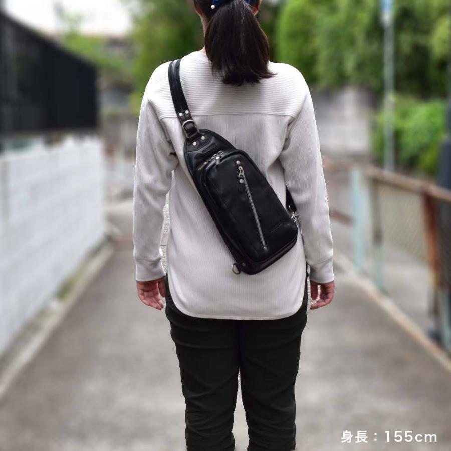DOUBLES（ダブルス） ボディバッグ メンズ レディース 本革 レザー 
