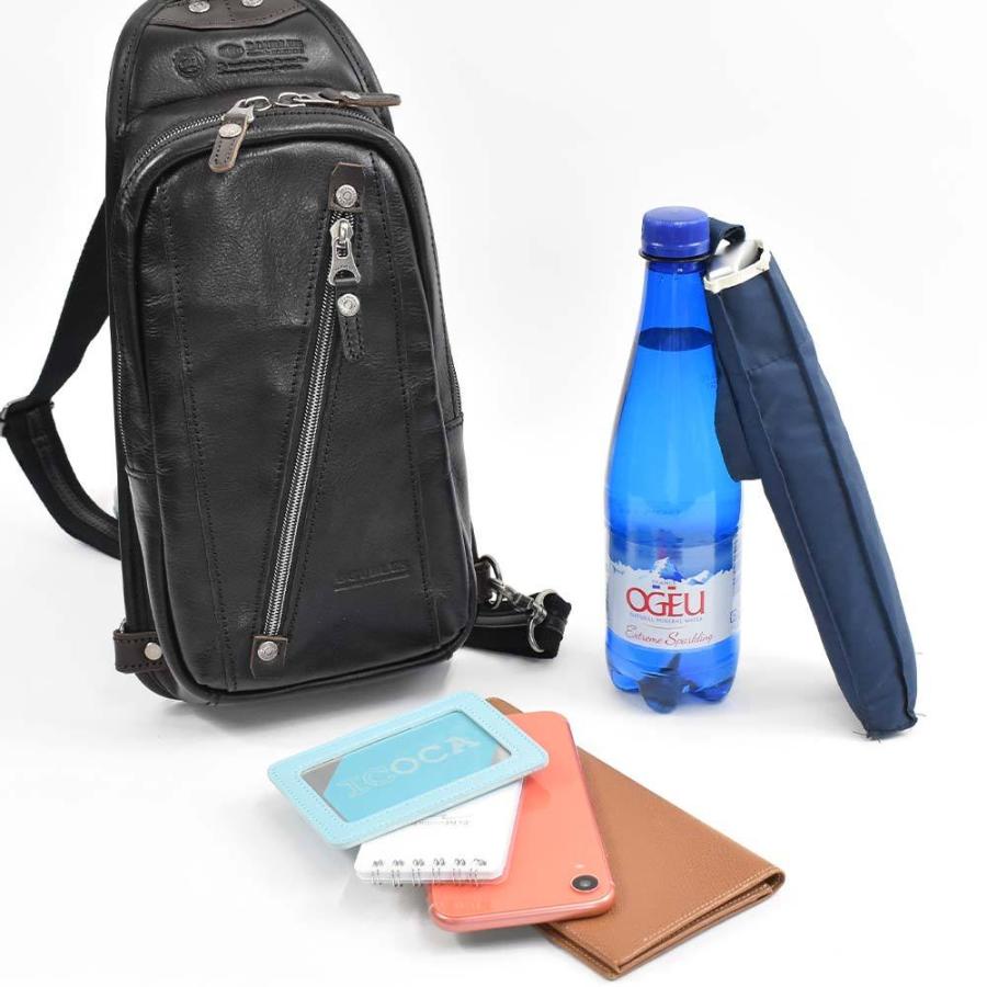 DOUBLES（ダブルス） ボディバッグ メンズ レディース 本革 レザー