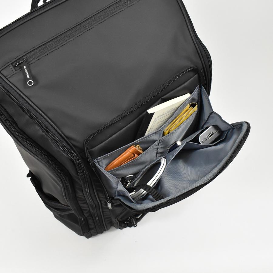 ムスタッシュ MOUSTACHE リュック メンズ 44L A3 VYP4960 スクエアリュックサック バックパック おしゃれ 通学リュック 大容量 スポーツ 登山 軽い 防水 黒_8
