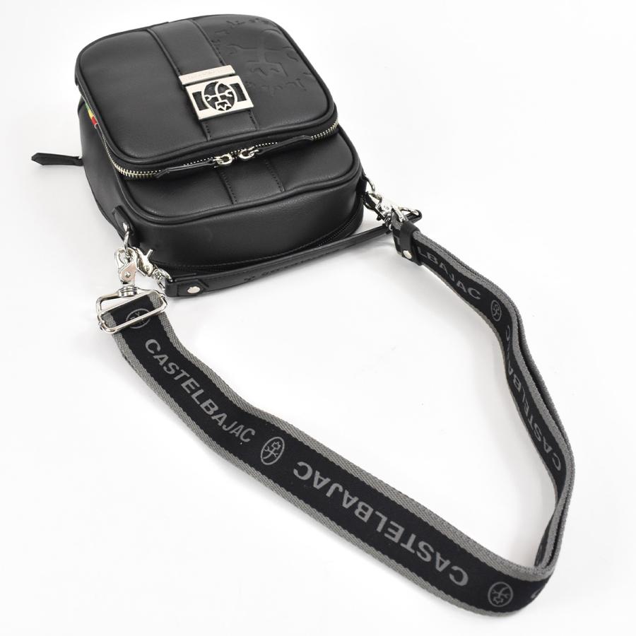 美品！CASTELBAJAC カステルバジャク　ショルダーバック　レザー　メンズ CASTELBAJAC（カステルバジャック） ショルダーバッグ 2WAY リンク 本