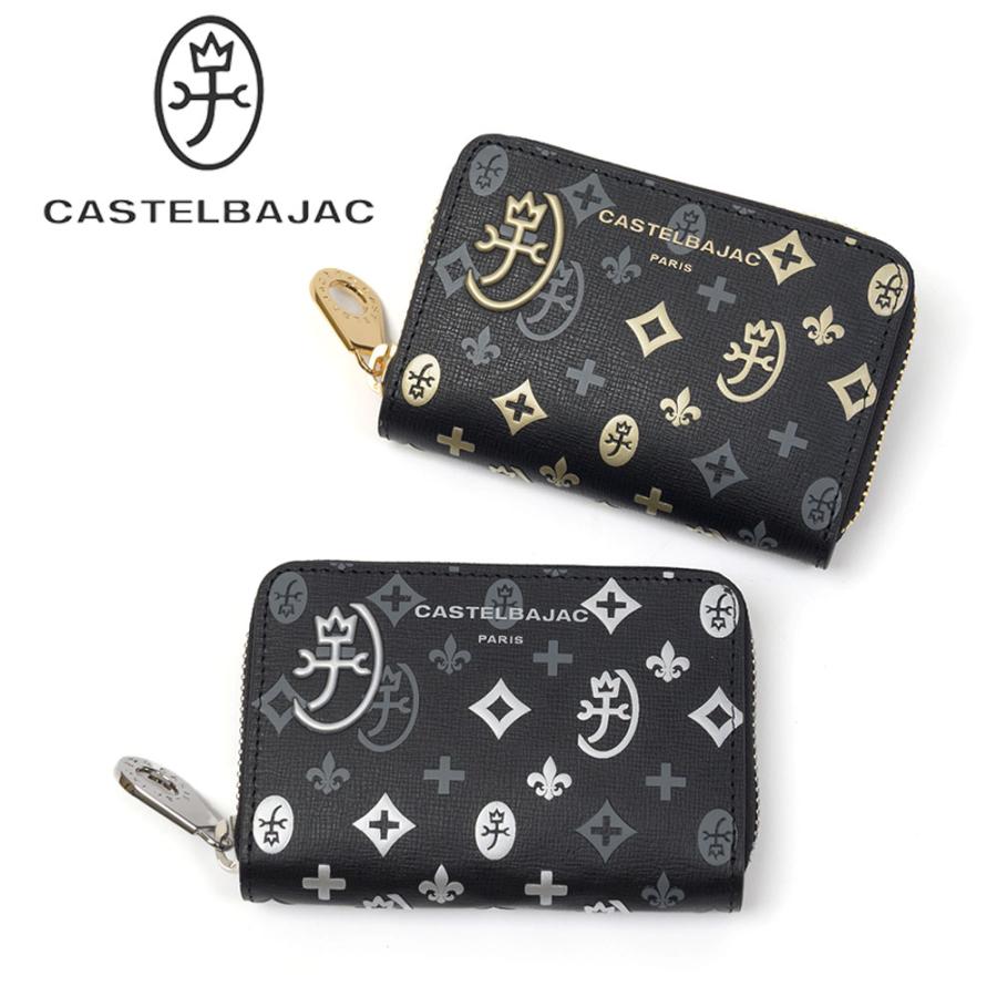 【未使用級】カステルバジャック　マドレーヌ　ケース　キーケース　モノグラム CASTELBAJAC（カステルバジャック） 小銭入れ ラウンドファスナー