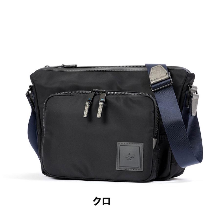 ランバン オン ブルー ショルダーバッグ B5 LANVIN en Bleu ショート 大容量 大きめ メンズ レディース ブランド 大人 おしゃれ 人気 スマート｜kaban-aiwa｜02