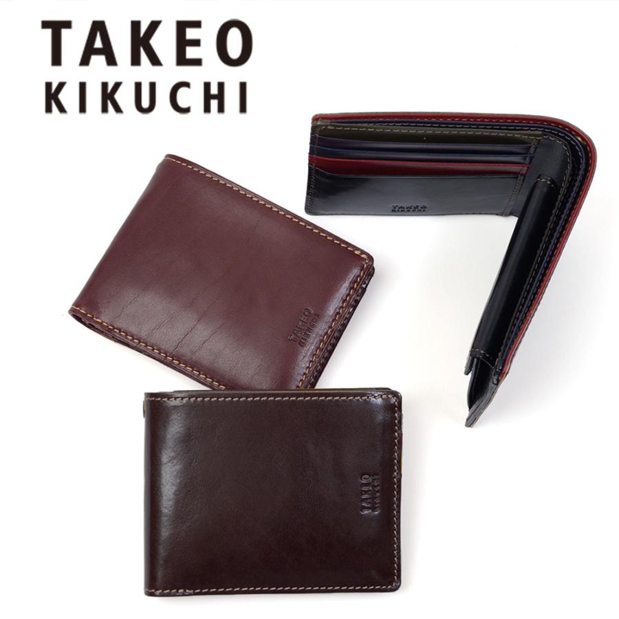 ご購入前にプロフ TAKEO KIKUCHI（タケオキクチ） 二つ折り財布 財布 二つ折り エリア