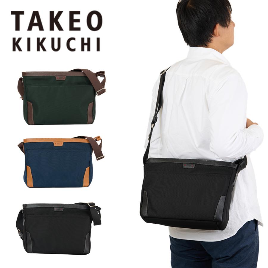 タケオキクチ ショルダーバッグ B5 TAKEO KIKUCHI マーカス TK ショルダー 大きめ 大容量 メンズ レディース ブランド 大人 おしゃれ 人気 男性 ショルダーバック 斜めかけバッグ 斜め掛け キクチタケオ 715112 TAKEO KIKUCHI（タケオキクチ） ショルダーバッグ B5 TAKEO KIKUCHI