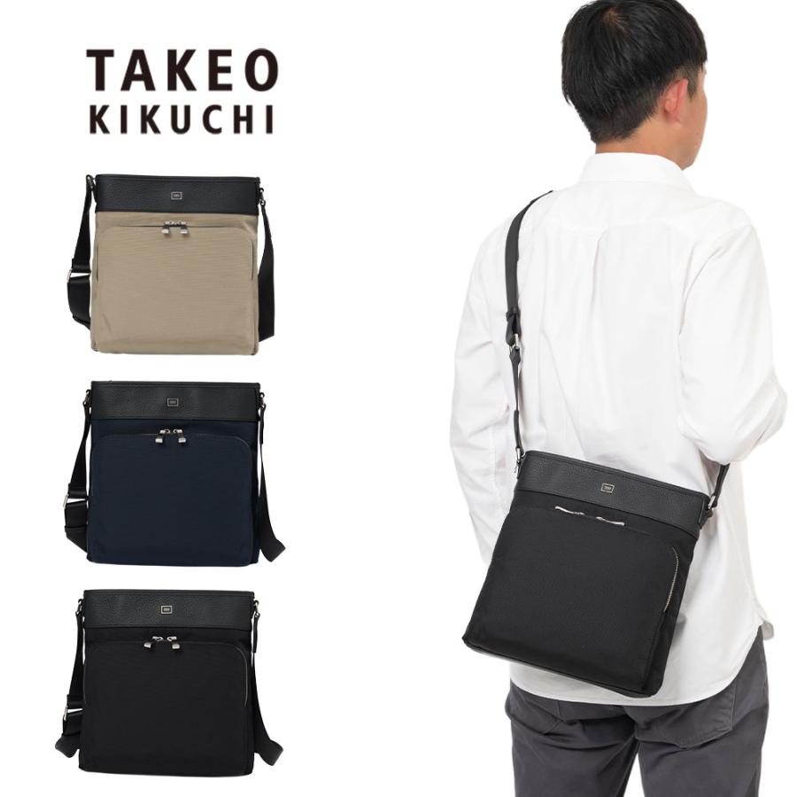 TAKEO KIKUCHI（タケオキクチ） ショルダーバッグ インター B5 縦型 TK