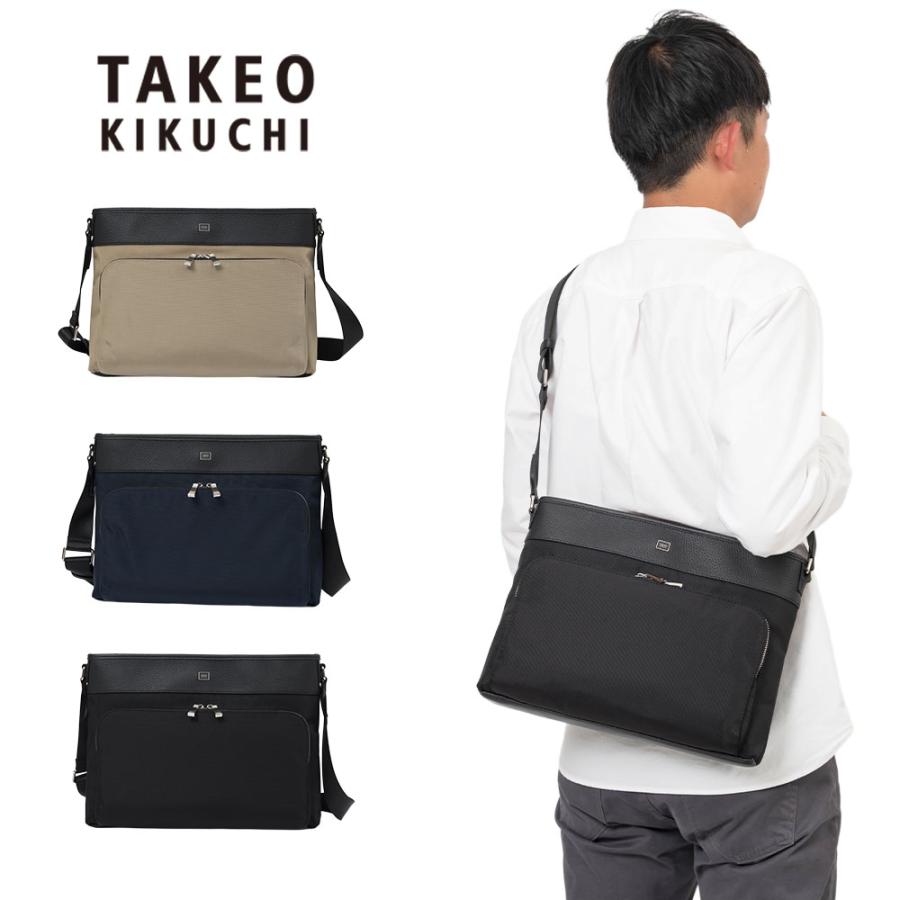 TAKEO KIKUCHI（タケオキクチ） ショルダーバッグ インター A4 横型 大