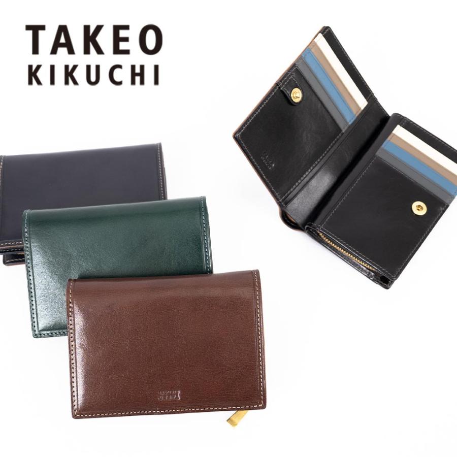 TAKEO KIKUCHI（タケオキクチ） ミドルウォレット 二つ折り財布 財布