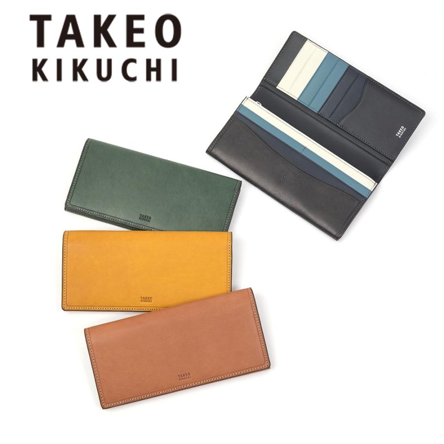 TAKEO KIKUCHI（タケオキクチ） 長財布 かぶせ 長札 マルゴ2 レザー
