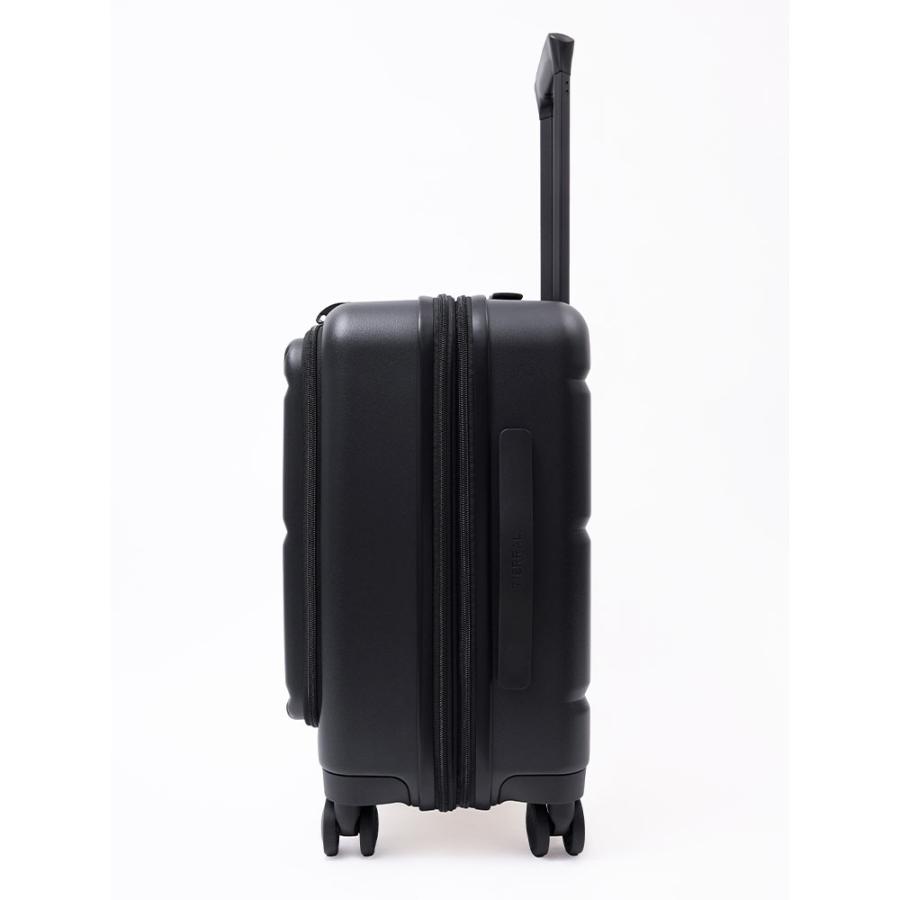 TIERRAL トレルS フロントオープン 機内持ち込み可 スーツケース 黒 スーツケース Sサイズ 機内持ち込み フロントオープン