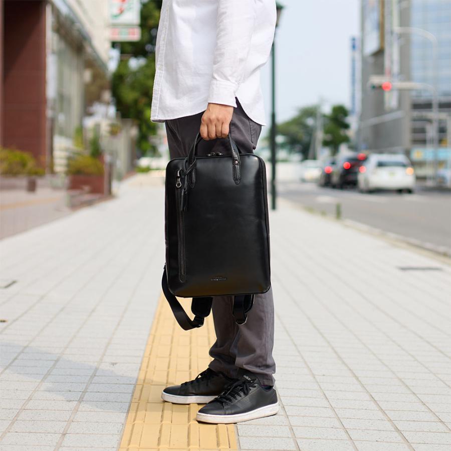 JOYA ジョヤ リュック 薄型 スリム A4 本革 ビジネスリュック メンズ レディース レザー 革 牛革 リュックサック バックパック ビジネスバッグの画像