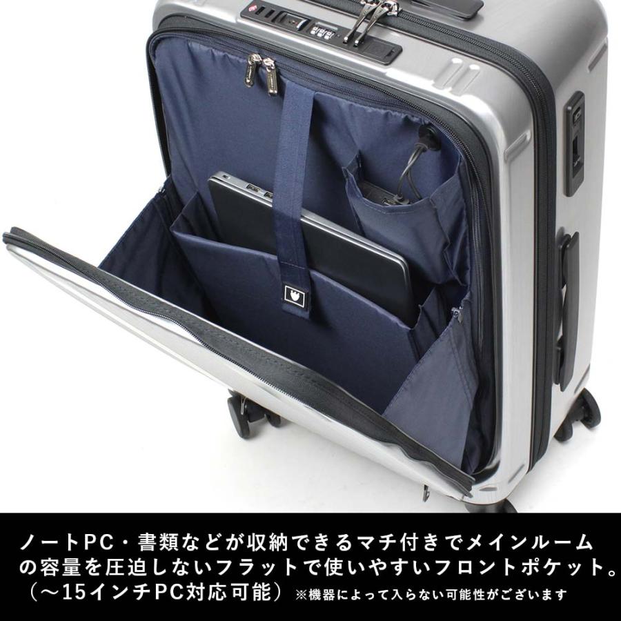 BERMAS スーツケース フロントオープン バーマス 53L 4泊 5泊 M BERMAS スーツケース フロントオープン バーマス 53L 4泊 5泊 M