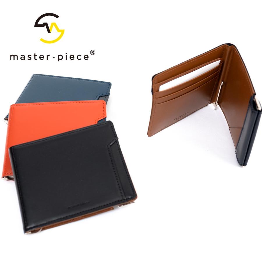 master-piece（マスターピース） マネークリップ 札バサミ 財布 二