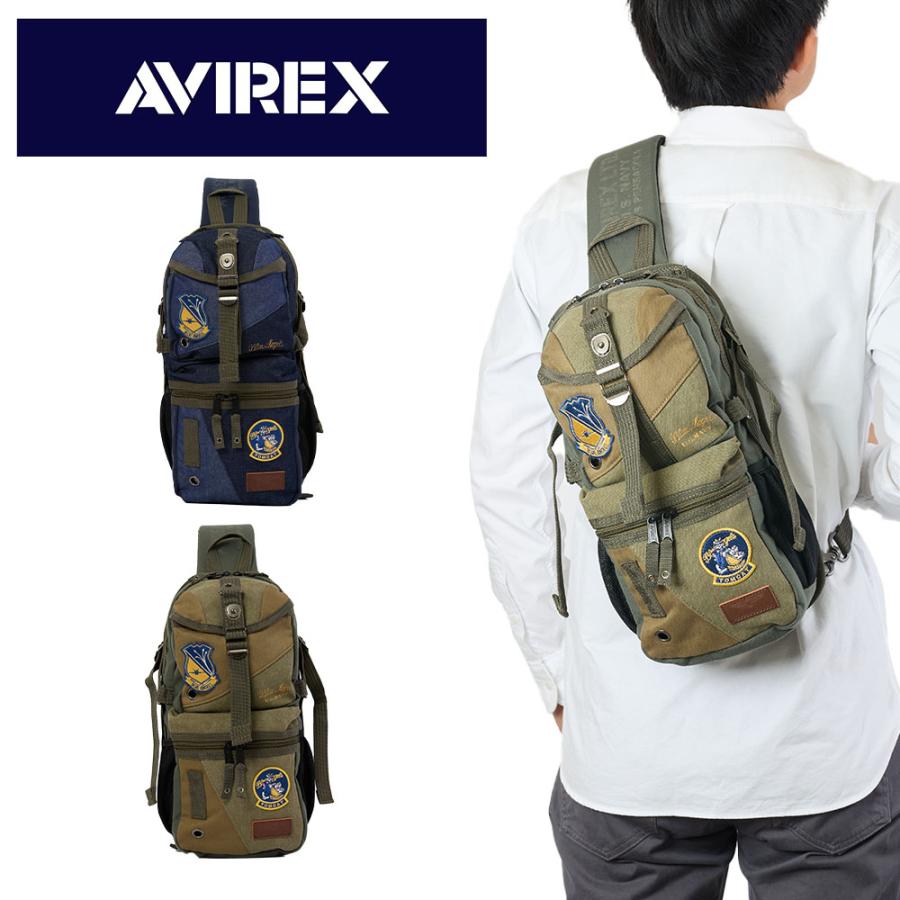 【商品レビュー記入で+5%】アビレックス バッグ トップガン2 ボディバッグ メンズ アヴィレックス AVIREX 限定モデル レディース 男女兼用 TOPGUN2 大容量 かっこいい 斜め掛けバッグ ワンショルダーバッグ AVX305K イーグル EAGLE ボディバック 大きめ ブランド AVIREX（アヴィレックス） アビレックス ボディバッグ トップガン2