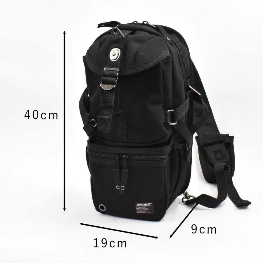 AVIREX（アヴィレックス） ボディバッグ メンズ レディース 大容量 B5