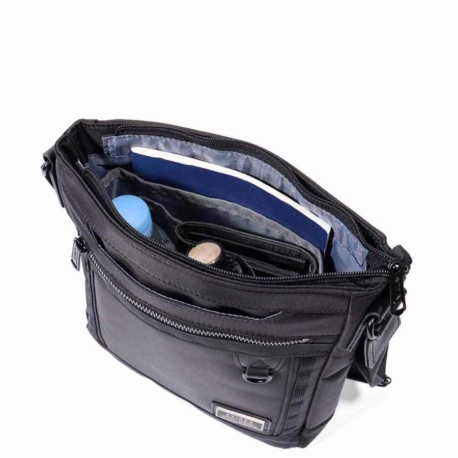 アビレックス レザーショルダーバッグ ネイビー ブラック avx5610-1-m.jpg