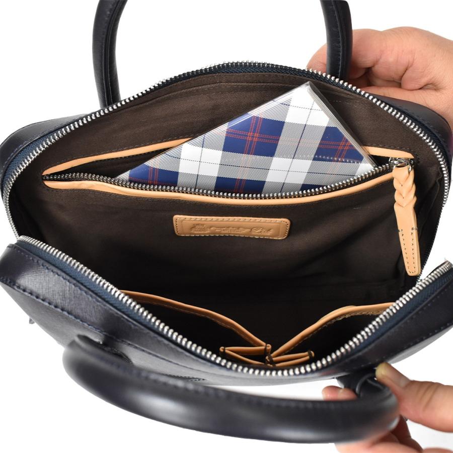 P.I.D ピーアイディー ビジネスバッグ selva オールレザー ブラック P.I.D ハンドバッグ クラッチバッグ セカンドバッグ メンズ 本革