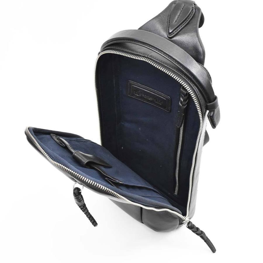 P.I.D ボディバッグ 本革 メンズ ピーアイディー 撥水 エクリール 本革