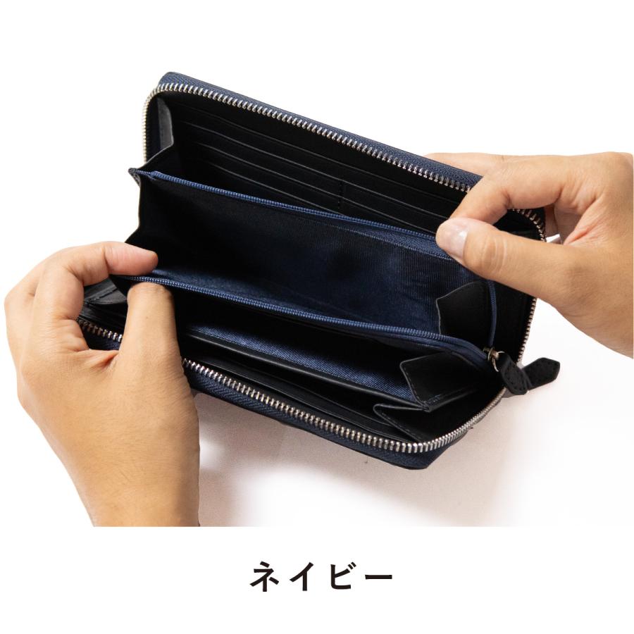 財布 長財布 epe メンズ ラウンドファスナー ブランド 小銭入れ 本革 レザー 大容量 薄い ファスナー 30代 40代 50代 ロングウォレット epe004の画像