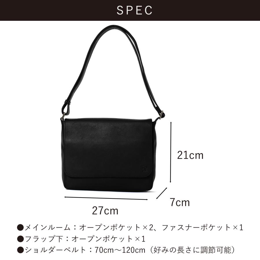 ショルダーバッグ メンズ 本革 レザー ブランド ファスナー 付き ショルダー バッグ 革 大容量 大きめ 人気 おすすめ 大人 30代 40代 50代 epeの画像
