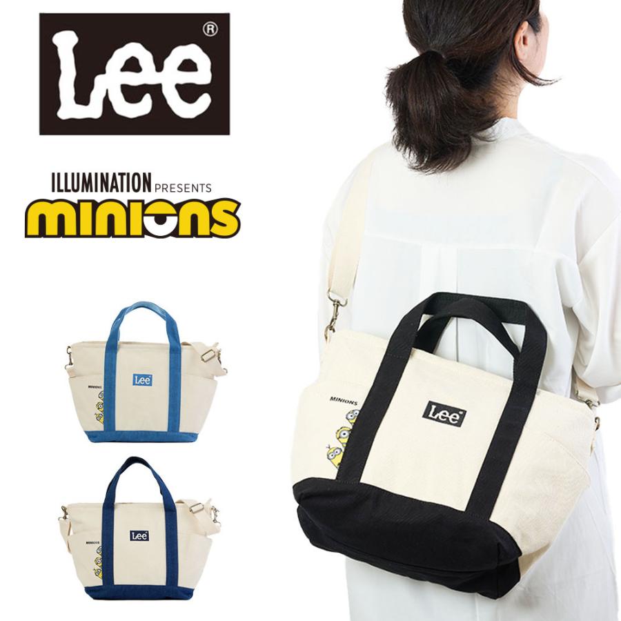 Lee リー ショルダーバッグ ミニオン minion コラボ バッグ ブランド ミニトートバッグ 2WAY 人気 ブランド かっこいい シンプル 大人 おしゃれ キャラクター ミニオンズ minions 320-30011 Lee（リー） ショルダーバッグ ミニオン minion コラボ バッグ