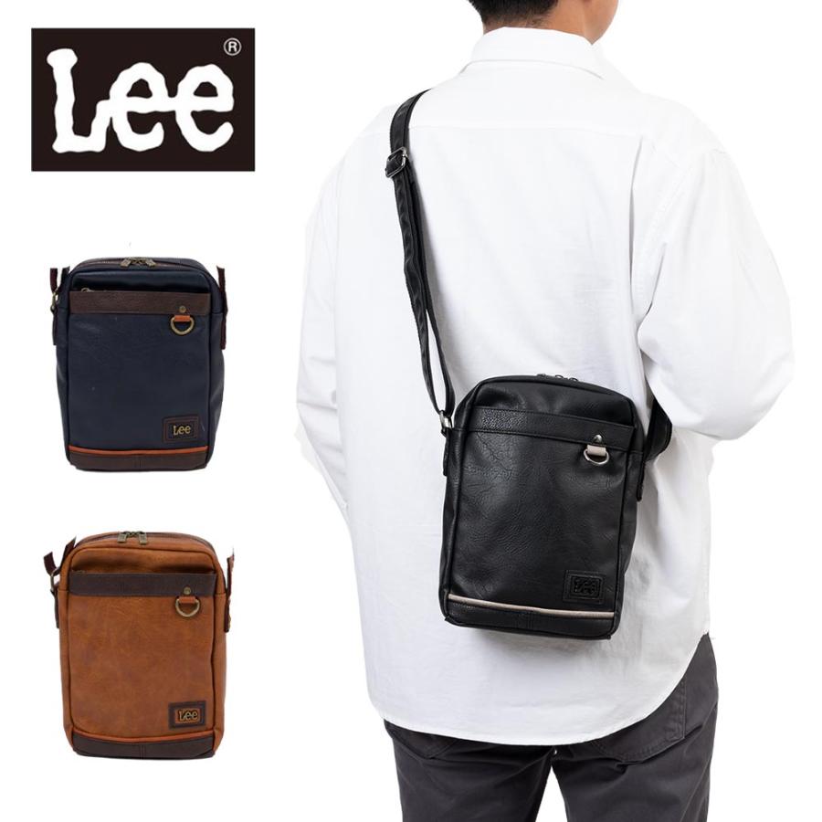 Lee（リー） ショルダーバッグ メンズ レディース 縦型 ブランド 合皮