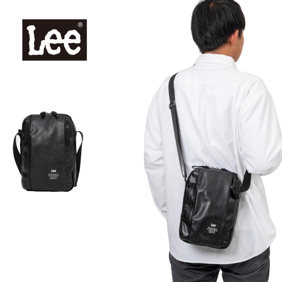Lee（リー） ショルダーバッグ メンズ レディース 縦型 ブランド 合皮