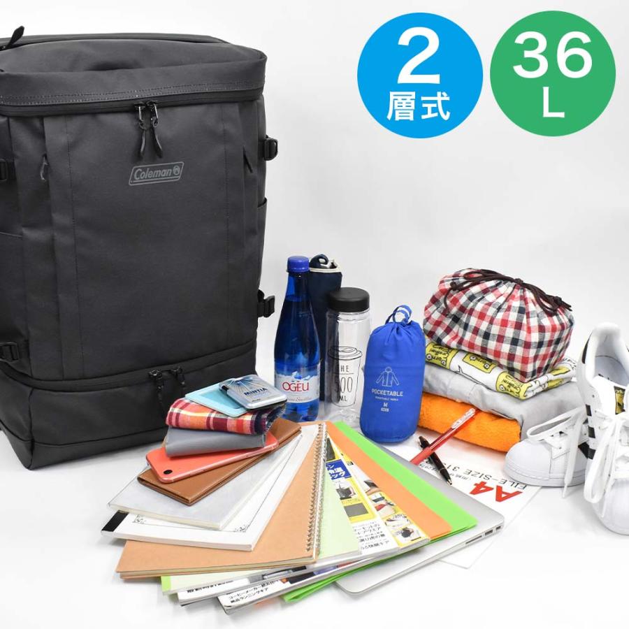 コールマン リュック Coleman 36L SHIELD35+2layer バックパック メンズ レディース 高校生 大学生 通学 スポーツリュック 防水リュック ブランド シールド35｜kaban-aiwa｜09